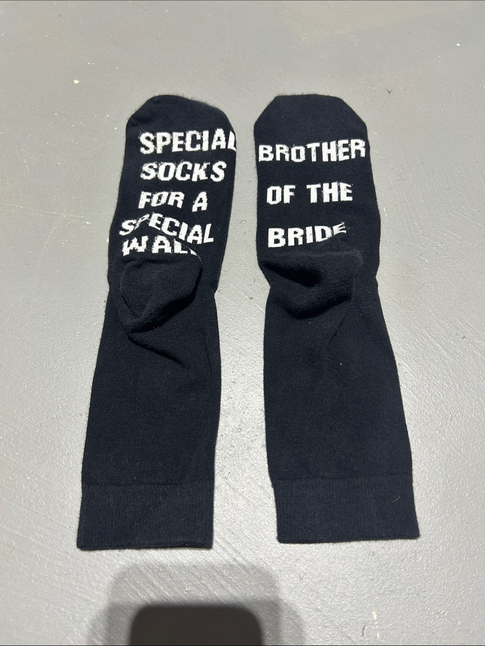 Brother of the Bride Black Wedding Dress Socks